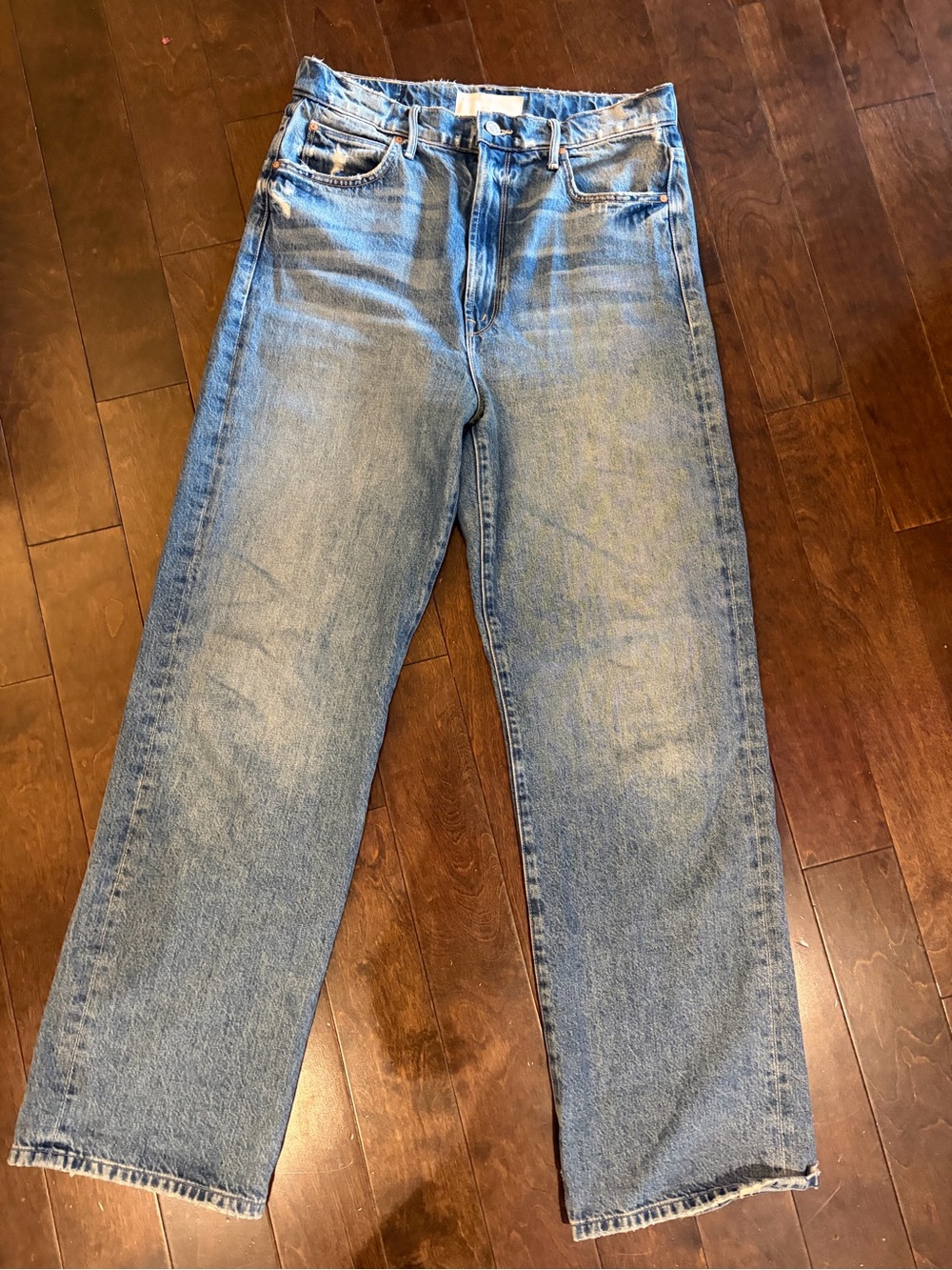 MOTHER DENIM women’s high rise straight leg jeans
